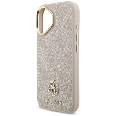 iPhone 17 dėklas Guess 4G Strass Logo & Big Strap Metal Buttons, MagSafe – rožinis 5 iPhone 17 dėklas Guess 4G Strass Logo & Big Strap Metal Buttons, MagSafe – rožinis 5