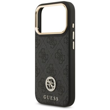iPhone 17 Pro Guess 4G Strass Logo & Big Strap Metal Buttons MagSafe dėklas – juodas 5 iPhone 17 Pro Guess 4G Strass Logo & Big Strap Metal Buttons MagSafe dėklas – juodas 5