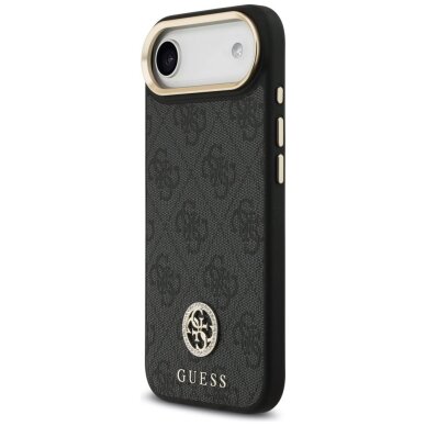 iPhone Air Guess 4G Strass Logo & Big Strap Metal Buttons MagSafe dėklas – juodas 1