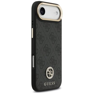 iPhone Air Guess 4G Strass Logo & Big Strap Metal Buttons MagSafe dėklas – juodas 3
