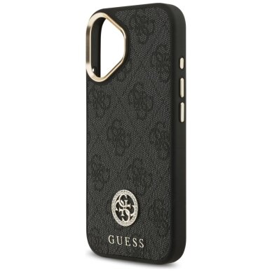 iPhone 17 dėklas Guess 4G Strass Logo, MagSafe – juodas 5