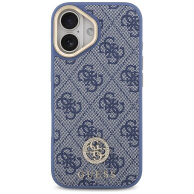 iPhone 17 Guess 4G Strass Logo MagSafe dėklas – mėlynas 2