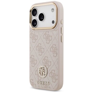 iPhone 17 Pro dėklas Guess 4G Strass Logo, MagSafe – rožinis 1 iPhone 17 Pro dėklas Guess 4G Strass Logo, MagSafe – rožinis 1