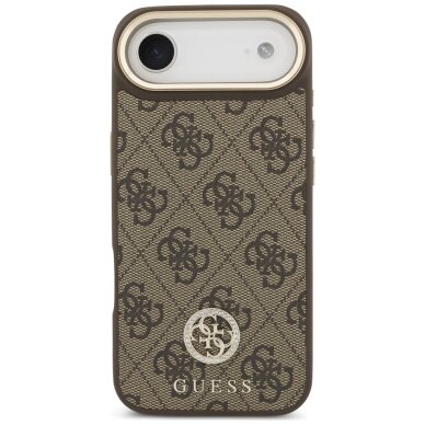 iPhone Air Guess 4G Strass Logo dėklas su MagSafe – rudas 2
