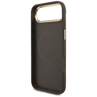 iPhone Air Guess 4G Strass Logo dėklas su MagSafe – rudas 6