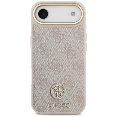 iPhone Air Guess 4G Strass Logo MagSafe dėklas – rožinis 2