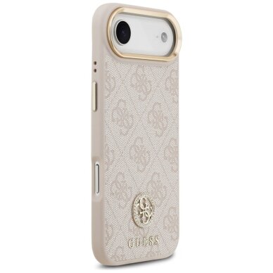 iPhone Air Guess 4G Strass Logo MagSafe dėklas – rožinis 3
