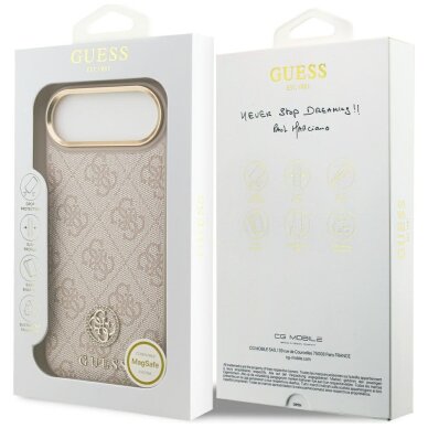 iPhone Air Guess 4G Strass Logo MagSafe dėklas – rožinis 7 iPhone Air Guess 4G Strass Logo MagSafe dėklas – rožinis 7