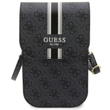 Guess 4G Stripe rankinė – juoda 1 Guess 4G Stripe rankinė – juoda 1