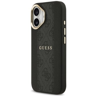 iPhone 17 Guess 4G Stripe MagSafe dėklas – juodas 1 iPhone 17 Guess 4G Stripe MagSafe dėklas – juodas 1
