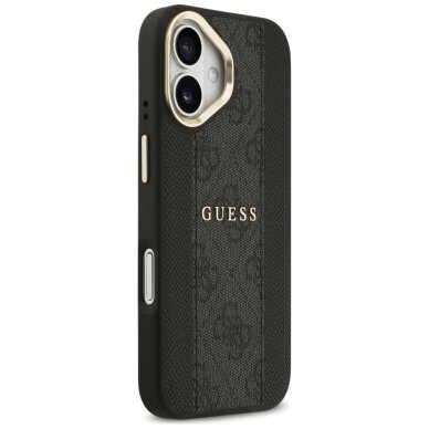 iPhone 17 Guess 4G Stripe MagSafe dėklas – juodas 3 iPhone 17 Guess 4G Stripe MagSafe dėklas – juodas 3
