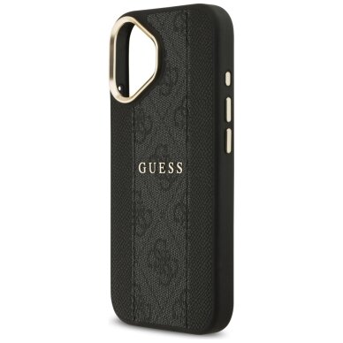 iPhone 17 Guess 4G Stripe MagSafe dėklas – juodas 5 iPhone 17 Guess 4G Stripe MagSafe dėklas – juodas 5