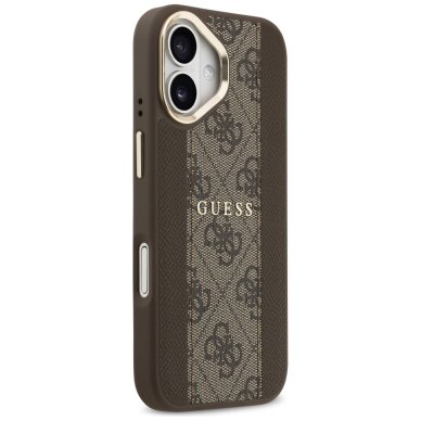 iPhone 17 Guess 4G Stripe MagSafe dėklas – rudas 3 iPhone 17 Guess 4G Stripe MagSafe dėklas – rudas 3