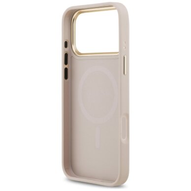 iPhone 17 Pro Max dėklas Guess 4G Stripe, MagSafe – rožinis 6