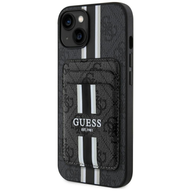 Guess 4G Stripes Dėklas with Magsafe Piniginės tipo skirtas iPhone 15 Juodas Guess 4G Stripes Dėklas with Magsafe Piniginės tipo skirtas iPhone 15 Juodas