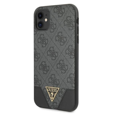 Guess 4G Triangle Collection Dėklas skirtas iPhone 11 6.1&quot; / Xr - Pilkas 1