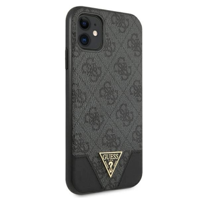 Guess 4G Triangle Collection Dėklas skirtas iPhone 11 6.1&quot; / Xr - Pilkas 5