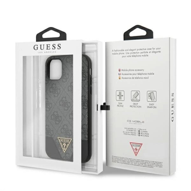 Guess 4G Triangle Collection Dėklas skirtas iPhone 11 6.1&quot; / Xr - Pilkas 7