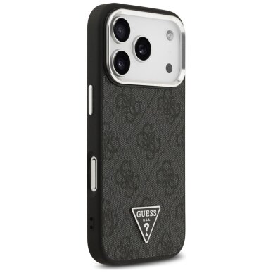 iPhone 17 Pro Guess 4G Triangle Logo MagSafe dėklas – juodas 3 iPhone 17 Pro Guess 4G Triangle Logo MagSafe dėklas – juodas 3