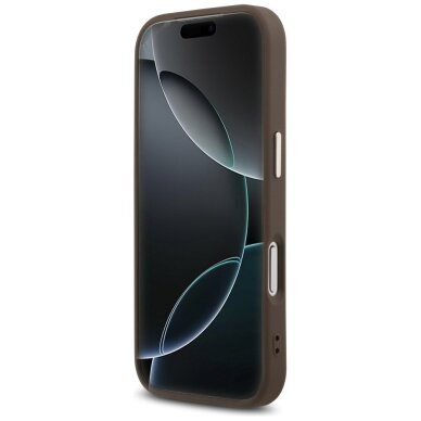 iPhone 17 Pro dėklas Guess 4G Triangle Logo, MagSafe – rudas ir auksinis 4 iPhone 17 Pro dėklas Guess 4G Triangle Logo, MagSafe – rudas ir auksinis 4