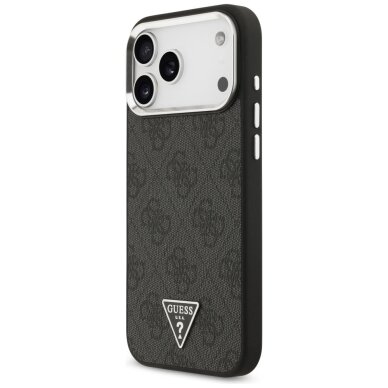 iPhone 17 Pro Max Guess 4G Triangle Logo MagSafe dėklas – juodas 1