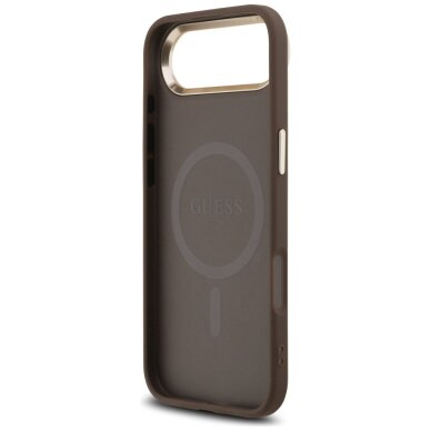 iPhone Air Guess 4G Triangle Logo MagSafe dėklas – rudas / auksinis 6 iPhone Air Guess 4G Triangle Logo MagSafe dėklas – rudas / auksinis 6