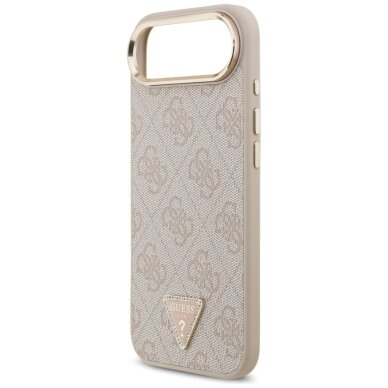 iPhone Air dėklas Guess 4G Triangle Logo, MagSafe – rožinis auksas 5