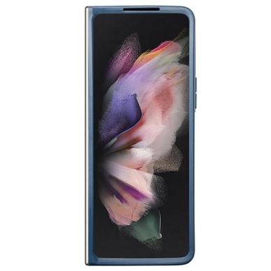 Guess 4G Triangle Strass Dėklas skirtas Samsung Galaxy Z Fold 5 - Mėlynas 3