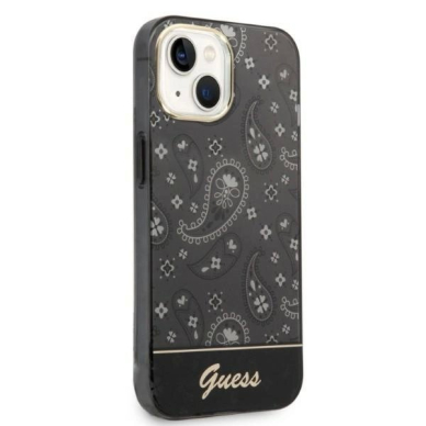 Guess Bandana Paisley Dėklas skirtas iPhone 14 / 15 / 13 6.1" - Juodas 3