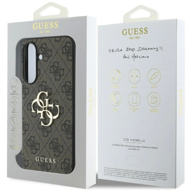 Guess Big 4G Logo Classic Logo Dėklas skirtas Samsung Galaxy A36 - Rudas 6