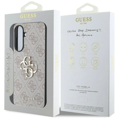 Guess Big 4G Logo Classic Logo Dėklas skirtas Samsung Galaxy A56 - Rožinis 6