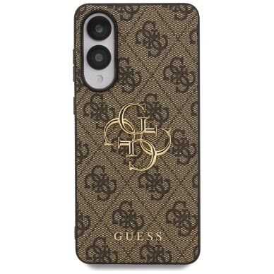 Samsung Galaxy S25 Edge dėklas Guess Big 4G Logo Classic Logo – rudas 2