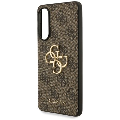 Samsung Galaxy S25 Edge dėklas Guess Big 4G Logo Classic Logo – rudas 5