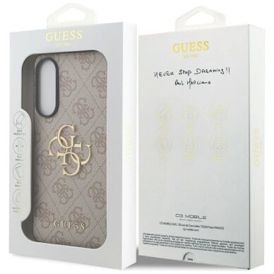 Samsung Galaxy S25 Edge dėklas Guess Big 4G Logo Classic Logo – rožinis 7