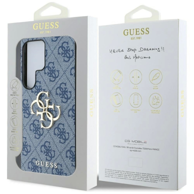 Samsung Galaxy S25 Ultra – Guess Big 4G Logo Classic Logo dėklas - Mėlynas 7