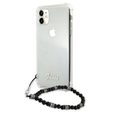 Guess Juodas Pearl Dėklas skirtas iPhone 11 6.1&quot; / Xr - Permatomas 1