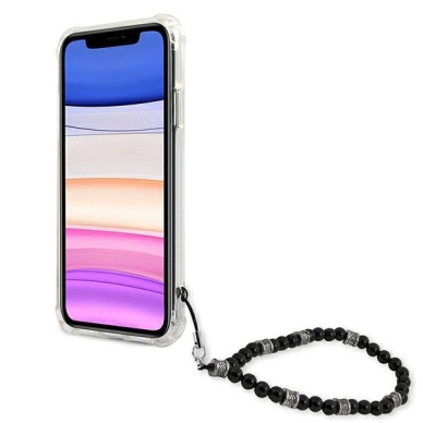 Guess Juodas Pearl Dėklas skirtas iPhone 11 6.1&quot; / Xr - Permatomas 4