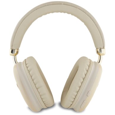 Belaidės ausinės Guess Bluetooth 5.3 Metallic Triangle Logo Over-Ear – auksinės 2