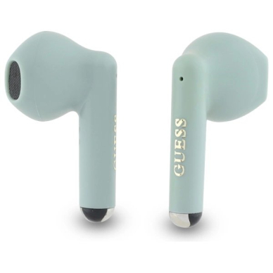 Guess GUTWSJ14ESGN TWS Bluetooth ausinės + įkrovimo stotelė – žalios/žalios su klasikiniais logotipais 1