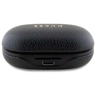 Belaidės ausinės Guess GUTWSPGTSPSK TWS + įkrovimo stotelė – juodos, Grained Classic Logo 4 Belaidės ausinės Guess GUTWSPGTSPSK TWS + įkrovimo stotelė – juodos, Grained Classic Logo 4