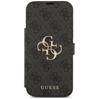 iPhone 17 Pro Max dėklas Guess Book 4G Metal Logo – juodas 2 iPhone 17 Pro Max dėklas Guess Book 4G Metal Logo – juodas 2