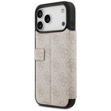 iPhone 17 Pro Max dėklas Guess Book 4G Metal Logo – rožinis 4 iPhone 17 Pro Max dėklas Guess Book 4G Metal Logo – rožinis 4