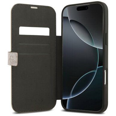 iPhone 17 Pro Max dėklas Guess Book 4G Metal Logo – rožinis 5 iPhone 17 Pro Max dėklas Guess Book 4G Metal Logo – rožinis 5