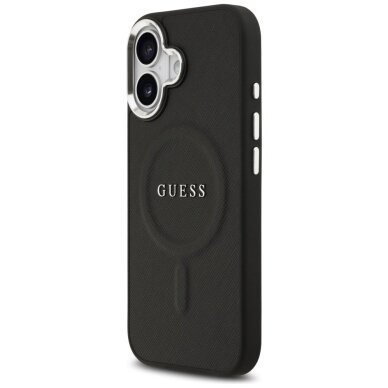 iPhone 17 Guess Classic Logo MagSafe dėklas – juodas 1