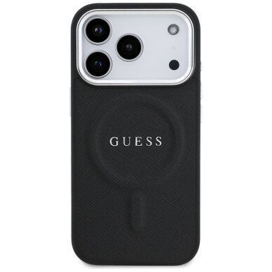 iPhone 17 Pro Guess Classic Logo MagSafe dėklas – juodas 2