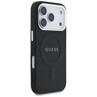 iPhone 17 Pro Guess Classic Logo MagSafe dėklas – juodas 3 iPhone 17 Pro Guess Classic Logo MagSafe dėklas – juodas 3