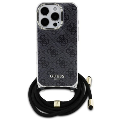 Dėklas Guess Crossbody Cord 4G Print iPhone 16 Pro Max - Juodas 1 Dėklas Guess Crossbody Cord 4G Print iPhone 16 Pro Max - Juodas 1