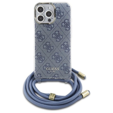Dėklas Guess Crossbody Cord 4G Print  iPhone 16 Pro Max - Mėlynas 1 Dėklas Guess Crossbody Cord 4G Print  iPhone 16 Pro Max - Mėlynas 1