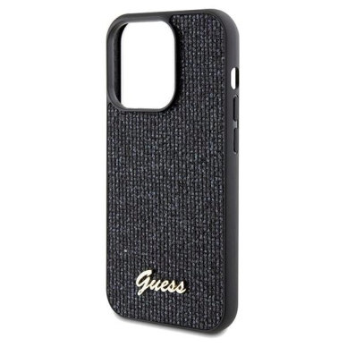 Dėklas Guess Disco Metal Script case for iPhone 14 Pro Max - Juodas 5 Dėklas Guess Disco Metal Script case for iPhone 14 Pro Max - Juodas 5