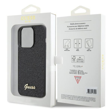 Dėklas Guess Disco Metal Script iPhone 15 Pro - Juodas 7 Dėklas Guess Disco Metal Script iPhone 15 Pro - Juodas 7